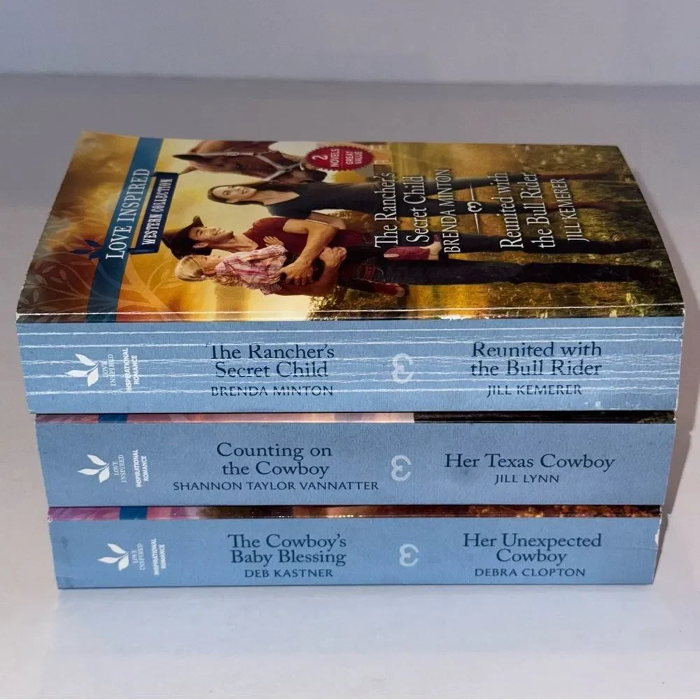 3 Love Inspired romance Western Collection Books bundle